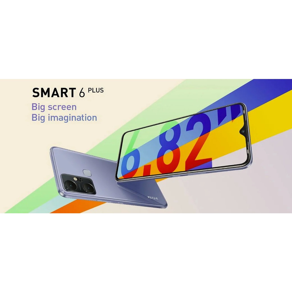 Infinix Smart6 Plus จอ 6.82 Ram 2GB (สามารถเพิ่มRam ได้อีก 2GB) Rom ...