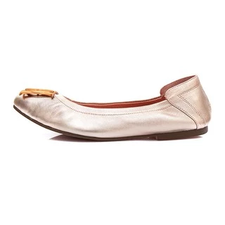 O&B รองเท้าหนังแกะ รุ่น AUDREY CREST IN ELEGANCE GOLD-11087CS32158F_C9CPMT