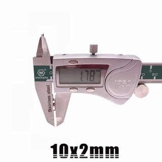 10ชิ้น แม่เหล็กแรงสูง 10x2มิล กลมแบน 10*2มิล Magnet Neodymium 10*2mm แม่เหล็กนีโอไดเมียม 10x2mm แม่เหล็กแรงดึงดูดสูง