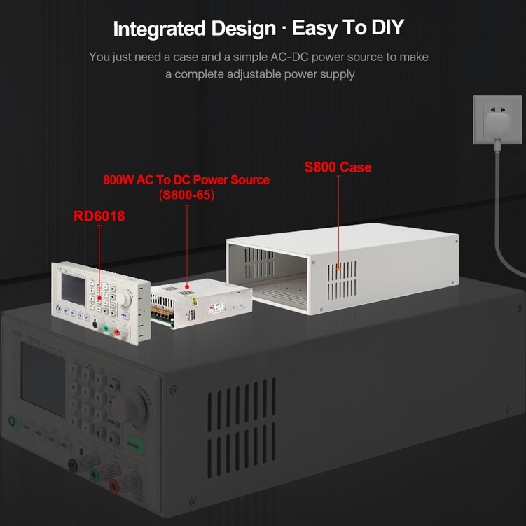 DIYMORE Riden แท้ RD6018 NC อุปกรณ์แปลงพาวเวอร์ซัพพลาย Usb Wifi Dc Cnc แรงดันไฟฟ้า Step Down 18A สามารถปรับได้