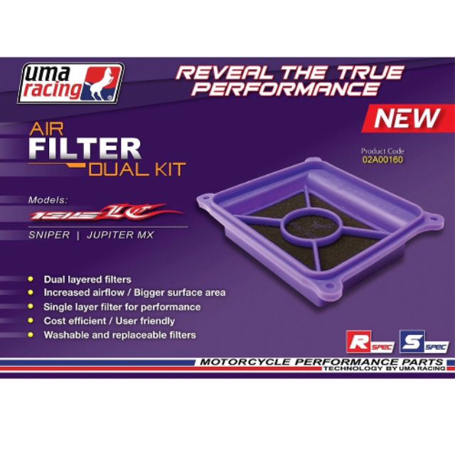 UMA RACING AIR FILTER LC135 V1-V8 100 UMA RACING
