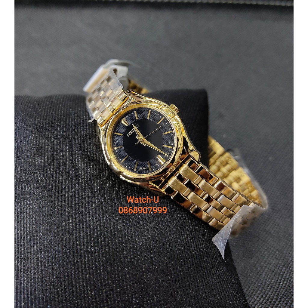 นาฬิกาข้อมือผู้หญิง Seiko Lady Made in Japan เรือนสีทอง รุ่น SRZ316J1 SRZ316J SRZ316