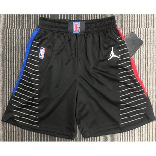 【hot Pressed】กางเกงขาสั้นบาสเก็ตบอล Los Angeles Clippers limited edition สีดํา มีกระเป๋าด้านข้าง และกางเกงขาสั้นบาสเก็ตบอล สไตล์อื่น ๆ