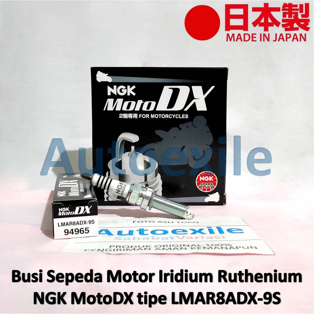 NGK MOTO DX LMAR8ADX-9S Iridium Rutenium MOTODX Japan Xmax 250 Forza 250 PCX 160 หัวเทียนรถจักรยานยน