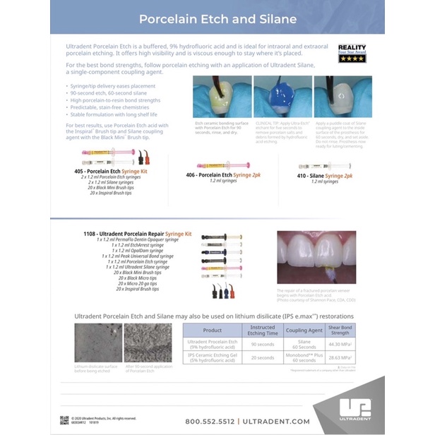 Porcelain Etch Silane Ultradent - Satamsa - ThaiPick