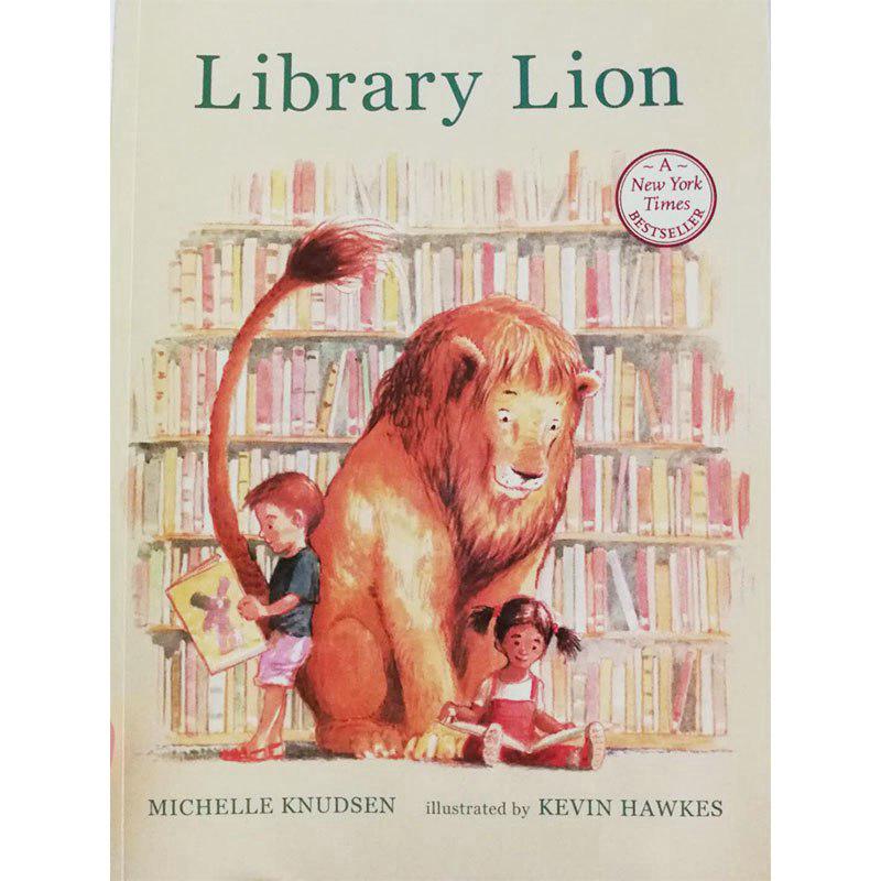 หนังสือภาษาอังกฤษสำหรับเด็ก Library Lion Educational English Picture Book For Baby Kids