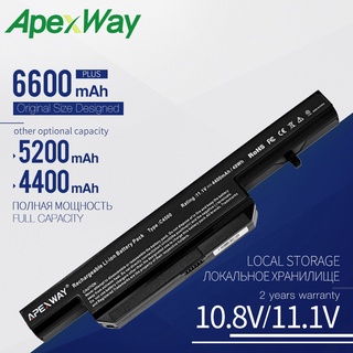 Apexway C4500BAT-6 C4500BAT 6 Laptop Battery for Clevo C4500 C4500Q B4100M B5105M C4100 W150 W240EU W251C A6-87-C480S-4P