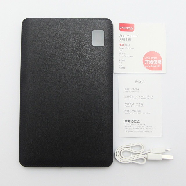 Power bank แบตสำรอง เพาเวอร์แบงค์ Remax Proda NoteBook 30000 mAh  black   ของแท้รับประกัน 1 ปี