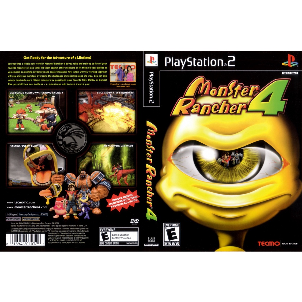 แผ่นเกมส์ PS2 Monster Rancher 4 คุณภาพ ส่งไว (DVD)