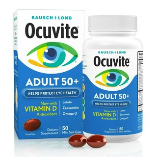Bausch and Lomb Ocuvite Nourish your eyes Adult 50+ วิตามิน บำรุงสายตา ลูทีน ซีแซนทีน กรองแสงสีฟ้า