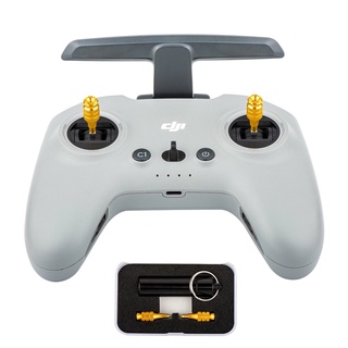 Fpv จอยสติ๊กอะลูมิเนียมอัลลอย ปรับได้ สีทอง อุปกรณ์เสริม สําหรับ DJI FPV Remote Controller 2