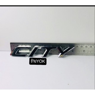 โลโก้ตกแต่งรถยนต์ฮอนด้าคำว่าCITYตัวเก่าและตัวใหม่