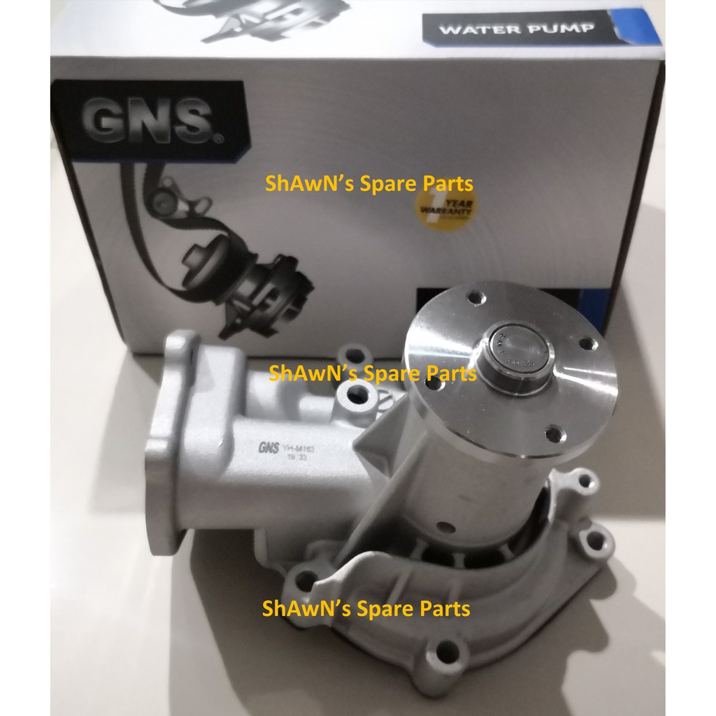 GNS ปั๊มน้ํา Mitsubishi Triton 2.5D 4x4 KB4T 4D56T Pajero Sport *WP-M163-Y* (WARRANTY 1 ปี)