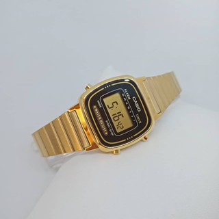 Casio Vintage LA 690WGA-1DF นาฬิกาข้อมือผู้หญิง นาฬิกาคาสิโอ้