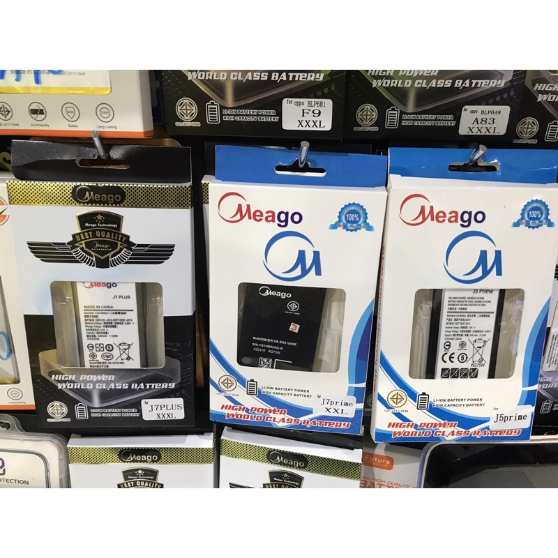 แบตซัมซุง J7Plus/J7+/J7Prime/J5Prime Samsung battery Meago(มอก.แท้)รับประกัน1ปี