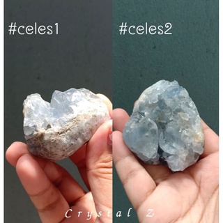 Celestite | ผลึกเซเลสไทต์ ☁️💙#cluster ผลึกสีฟ้าผลึกใหญ่ celes1-celes2