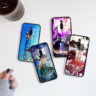 One Piece Luffy เคส for Xiaomi Redmi K20/K20 Pro/Mi 9T/9T Pro เคสโทรศัพท์ Case Tempered Glass Phone Casing กล่องแก้ว Cartoons Matte Hard Anti-Scratch Shockproof Cover