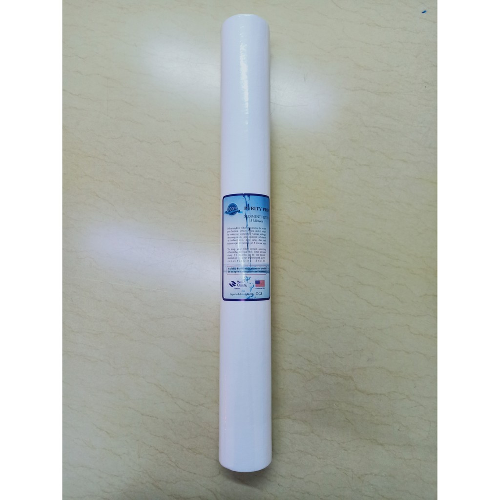 ไส้กรอง PP(โพลีโพรพีลีน) 20 นิ้ว กรอง 5 ไมครอน กรองตะกอน ฝุ่น สิ่งสกปรก โลหะหนัก สารแขวนลอยต่างๆ ราคา ถูกที่สุด ดีลบีเคเค
