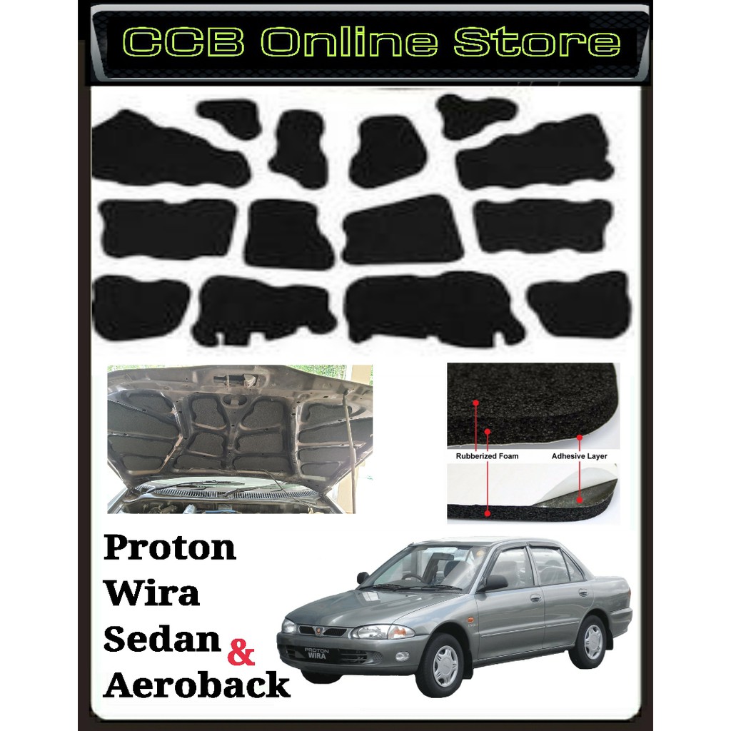 Custom Made Front Bonnet Sound Proof DIY สําหรับ Proton Wira