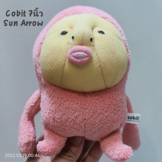 ตุ๊กตา Fairy Farm Kobito Dukan Cobit Zukan Kakure Momojiri Plush ลูกพีช ขนาด7นิ้ว ป้าย Sun Arrow ก้นถ่วง สภาพ95%