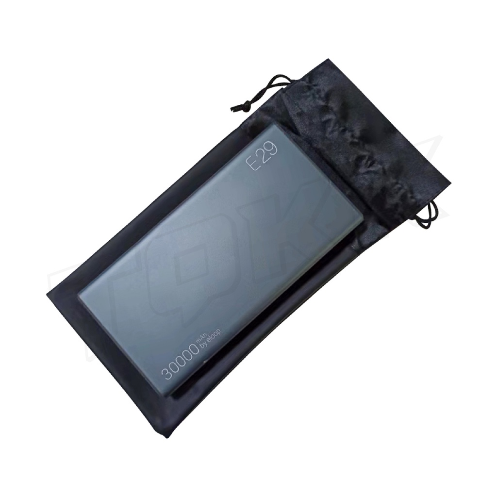 ซองแบตสำรอง ซองกำมะหยี่ สำหรับใส่ ซองพาวเวอร์แบงค์ Eloop E29 ! power bank ! - รูปที่ 2