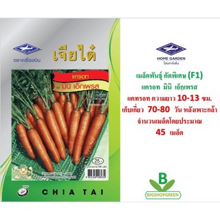 5 ฟรี 1 คละได้ เมล็ดพันธุ์ แครอท มินิเอ็กเพรศ ตราเจียไต๋  เมล็ดพันธุ์คัดพิเศษ F1 เมล็ดพันธุ์ผัก เมล็ดผัก เมล็ดพันธุ์พืช