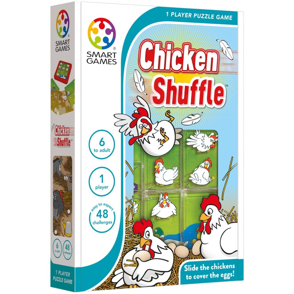 SMART GAMES, Chicken Shuffle ของเล่นฝึกสมอง เสริมเชาว์ สำหรับเด็ก 6 ปีขึ้นไป ลิขสิทธิ์แท้ จากเบลเยียม ตัวแทนในไทย