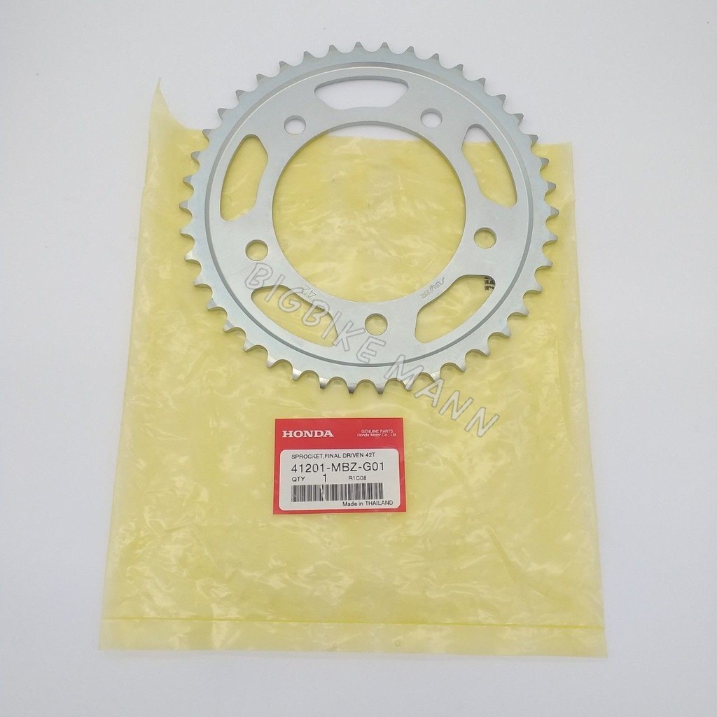 สเตอร์หลัง 42 ฟัน CB/CBR 650 F แท้เบิกศูนย์ 41201-MBZ-G01