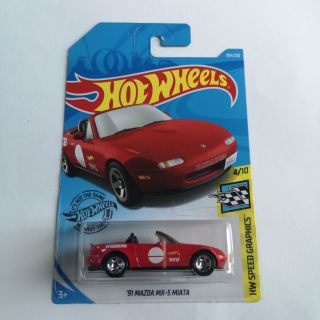 โมเดลรถ​ 91​Mazda MX-5 Miata รถhotwheels