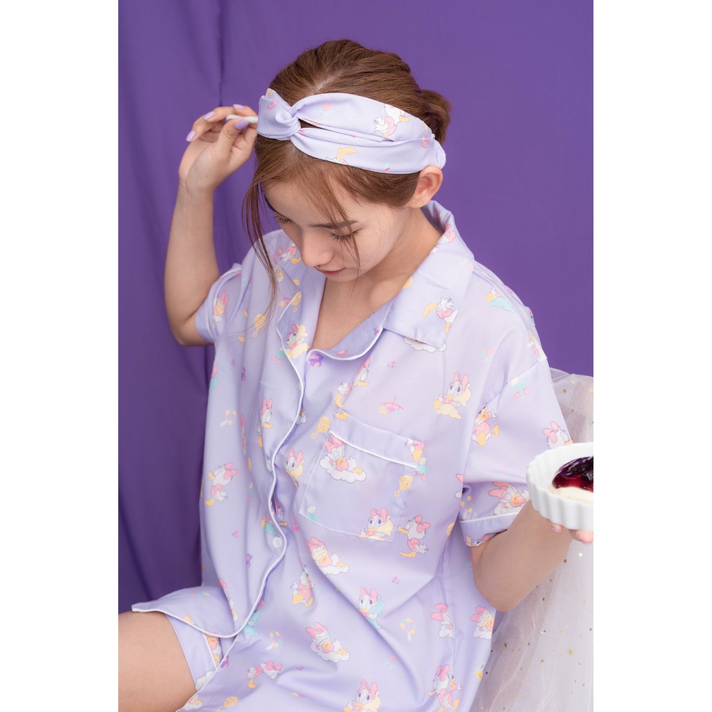 พร้อมส่ง❗️ ชุดนอน 11th Collection Baby Daisy Duck สี Lavender(ม่วงพาสเทล)