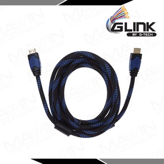 สายนำสัญญาณ Glink HDMI สายHDMI M/M 3เมตร (v1.4)  ระบบการเชื่อมต่อสัญญาณดิจิตอล ทั้งภาพและเสียงภายในสายเส้นเดียว