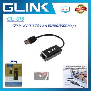 Glink  GL-015 Converter Usb3.0 To RJ45 สายแปลงสัญญาณ USB เป็น Lan