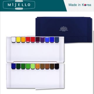 สีน้ำอัดแข็ง​ mijello​ silver​ 12ml.​ 20​สี