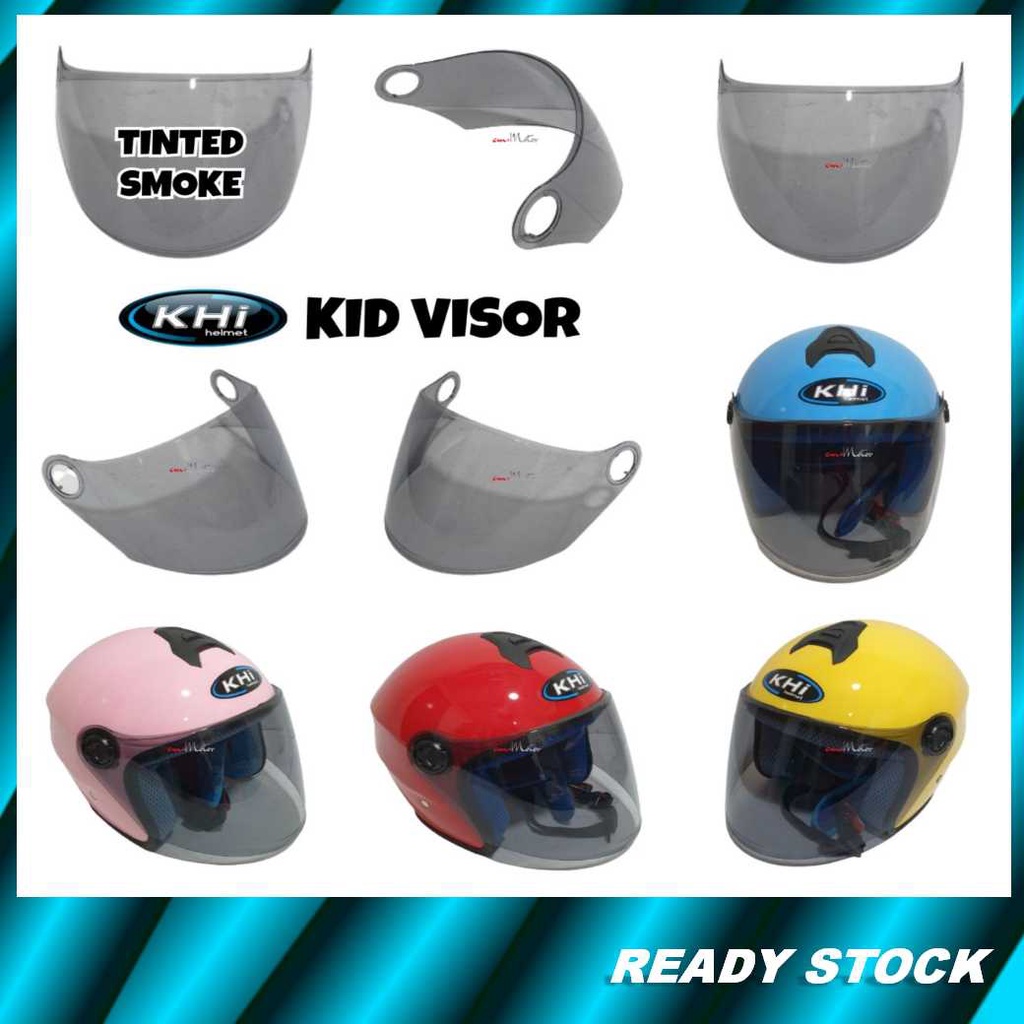 KHI Kids Helmet Visor Topi Budak Motor Helmet Visor Accessories (Clear/Smoke Visor เท่านั้น)