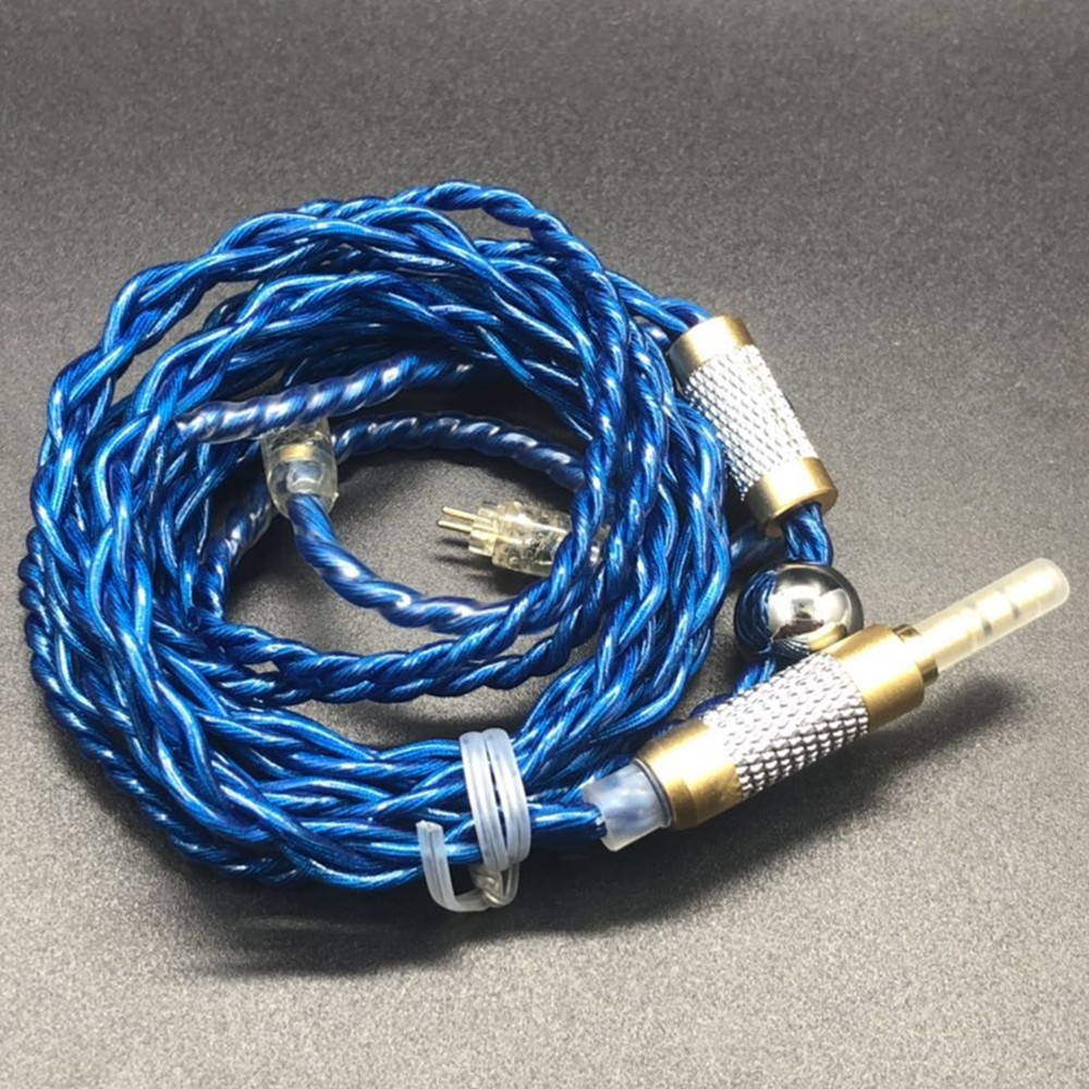 JCALLY Blue JC04P 5N OFC 4 Shares 252 Cores 2Pin 0.78mm MMCX QDC Connector Earphone Upgrade Cable for Shure SE215 UE900 IE80 KZ ZST ZSN ZS10 Pro ZSX AS16 ST1 C12
