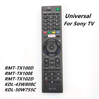 รีโมตคอนโทรลสมาร์ททีวี สําหรับ Sony Netflix RM-L1275 RM-L1275 Sony TV Netflix RMT-TX100D RMT-TX102D RMT-TX200E RMT-TX300E