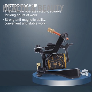 [ลดล้างสต๊อก]Health &amp; beauty 12 Warps Coils Wire Unique Pattern Tattoo Machine Gun Alloy Single Coil