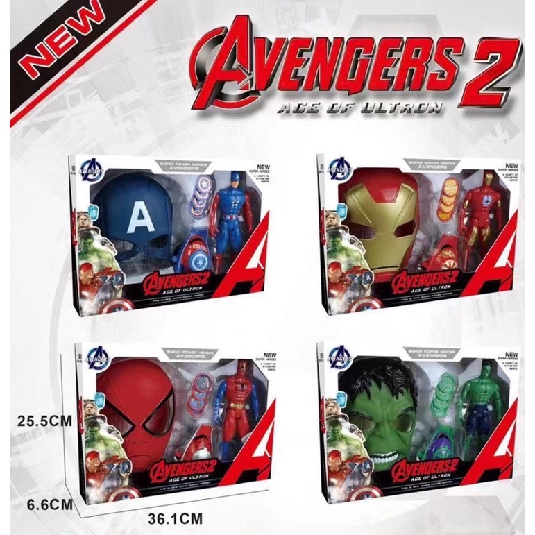 หน้ากากฮีโร่ มี 4 แบบ  Super power Heroes