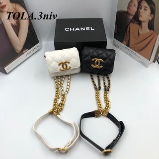 กระเป๋าสะพายข้าง chanel งานสวยพร้อมส่ง size 3”พร้อมกล่อง