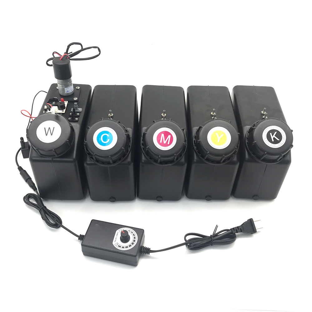 1500ml UV dtf ink tank with white ink circulation system Device Stirring Pump for DTF DTG UV Printer