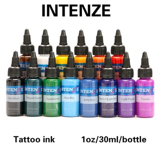 【Preferred】INTENZE หมึกสัก 1 ออนซ์ 30 มล. 14 สี หมึกสัก ชุดหมึกสัก ของแท้ เครื่องมือสักมืออาชีพ