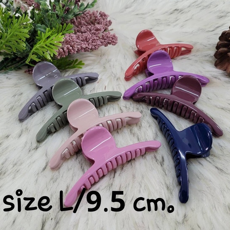 กิ๊บหนีบรวมผมไซส์ L ขนาด 9.5 cm. เก็บรวบผมได้ทั้งศีรษะ งาน made in Korea แท้ 100% สีสวย น้ำหนักเบา