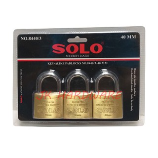 SOLO No.8440/3 กุญแจคีย์อะไลค์ กุญแจบ้าน กุญแจคล้อง กุญแจ โซโล กุญแจสปริง