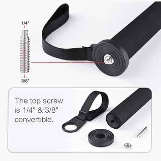Andoer A-666 181 ซม. / 5.9 ฟุตกล้องโทรทรรศน์อลูมิเนียม Telescoping Monopod Stick Unipod 6-Sect