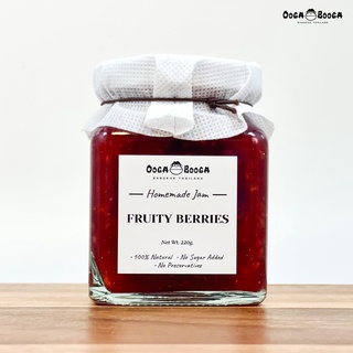 แยมผลไม้ รส เบอรี่รวม (Fruity Berries) เพื่อสุขภาพ สูตรไม่เติมน้ำตาล Ooga Booga Farm