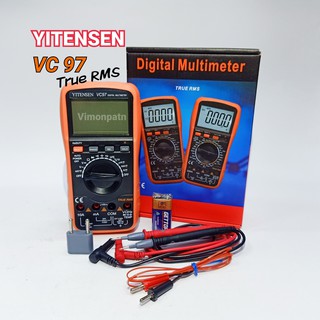 YITENSEN VC97 ดิจิตอลมัลติมิเตอร์ มิเตอร์ดิจิตอล Digital Multimeter True RMS วัดอุณหภูมิและคาปาซิตเตอร์ได้