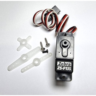 เซอร์โว 8กรัม 60องศา ใช้ไฟ 4.8-6.0v Zebra ZS-F135 Micro FEATHER SERVO