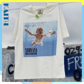 พร้อมส่ง เสื้อยืดผ้าฝ้าย พิมพ์ลายกราฟฟิค Nirvana สไตล์ฮิปฮอป ขนาดใหญ่ โอเวอร์ไซซ์ สําหรับผู้ชาย