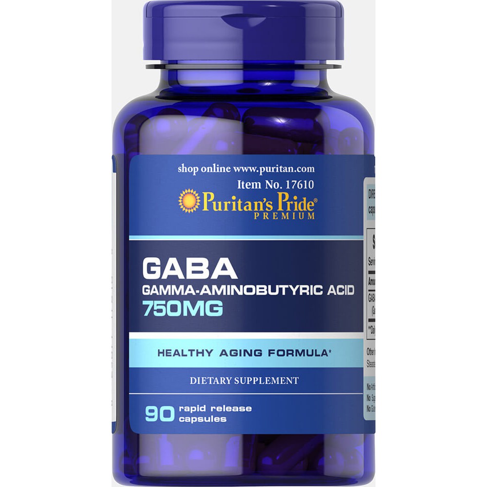 GABA (Gamma Aminobutyric Acid) 750 mg Puritan's Pride