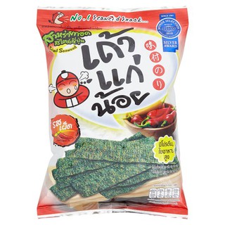 🔥HOT🔥 เถ้าแก่น้อย สาหร่ายทอดสไตล์ญี่ปุ่น รสเผ็ด 30กรัม Tao Kae Noi Spicy Flavored Japanese Style Seaweed 30g